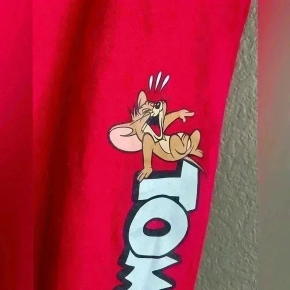 Tom & Jerry Red Classic Fit Sweatpants Size 3X - Picture 4 of 8